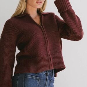 HALLIE ZIP UP CARDIGAN